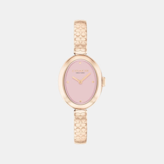 Sammy Women Quartz Pink Dial Analog Stainless Steel Watch 14504486