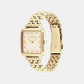 Cass Women Quartz Champagne Dial Analog Stainless Steel Watch 14504495