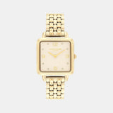 Cass Women Quartz Champagne Dial Analog Stainless Steel Watch 14504495