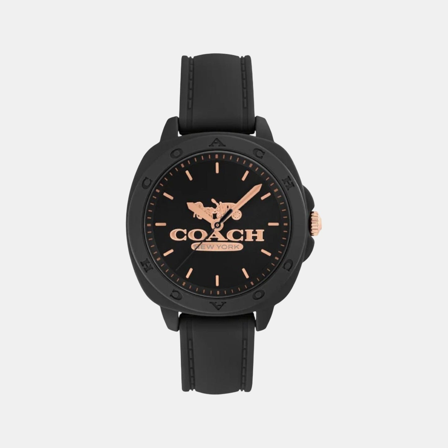 Kitt Women Quartz Black Dial Analog Silicone Watch 14504539