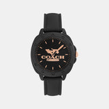Kitt Women Quartz Black Dial Analog Silicone Watch 14504539