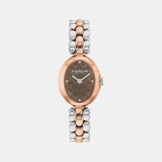 Sammy Women Quartz Brown Dial Analog Stainless Steel Watch 14504542