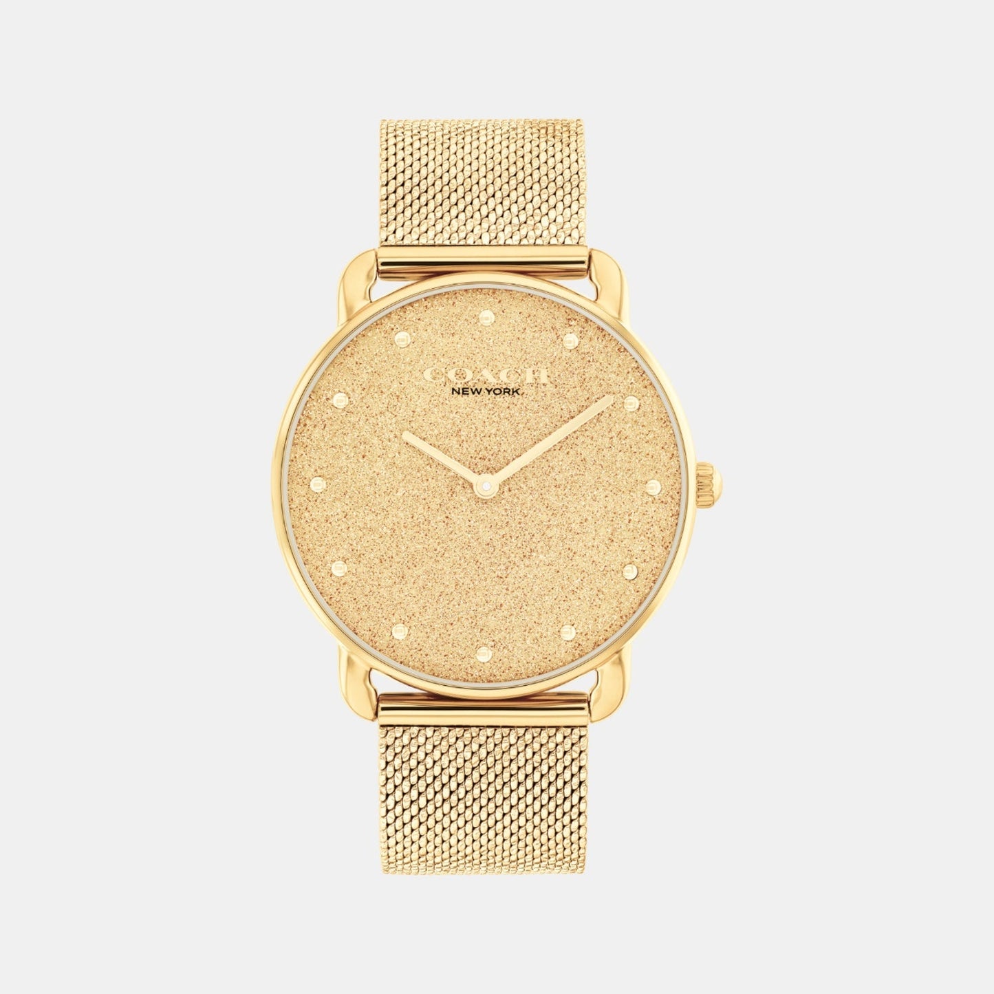 Elliot Women Quartz Gold Dial Analog Stainless Steel Watch 14504553