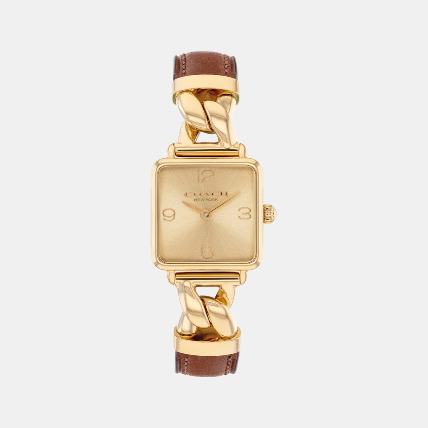 Cass Women Quartz Gold Dial Analog Stainless Steel Watch 14504555
