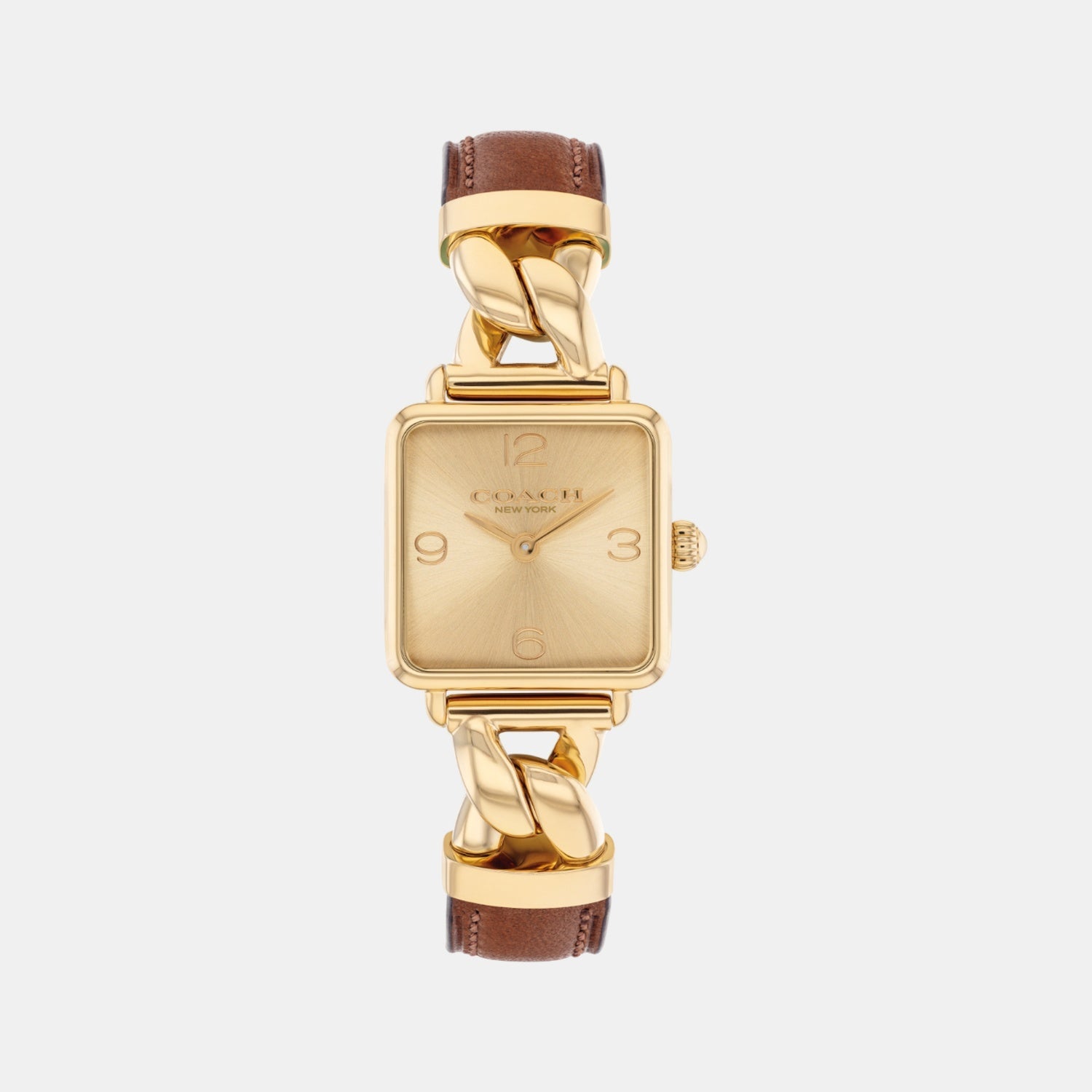 Cass Women Quartz Gold Dial Analog Stainless Steel Watch 14504555