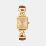Cass Women Quartz Gold Dial Analog Stainless Steel Watch 14504555