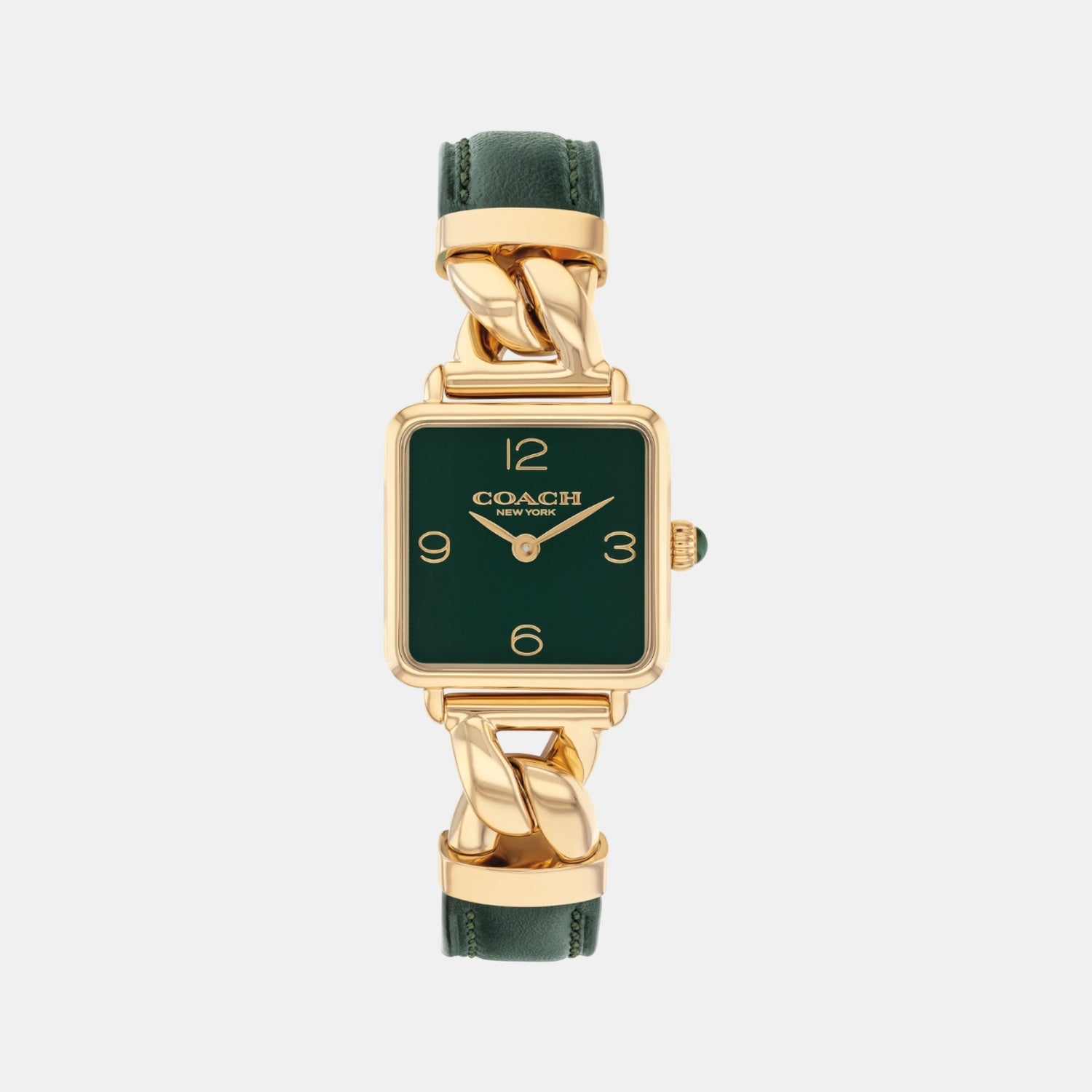 Cass Women Quartz Green Dial Analog Stainless Steel Watch 14504557