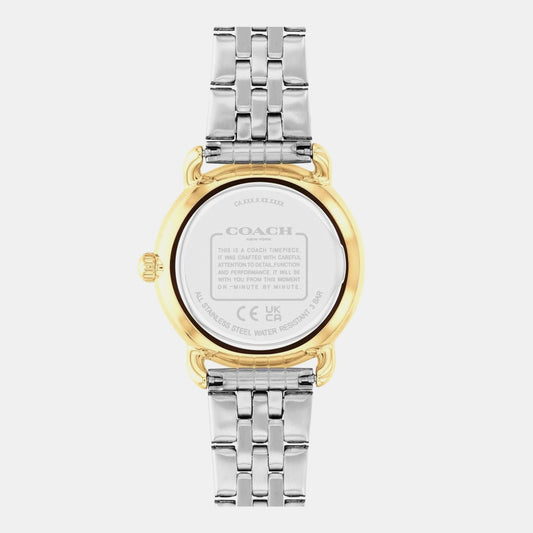 Women Quartz Silver Dial Analog Stainless Steel Watch 14504618