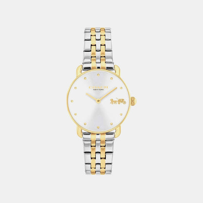 Women Quartz Silver Dial Analog Stainless Steel Watch 14504618