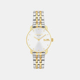 Women Quartz Silver Dial Analog Stainless Steel Watch 14504618