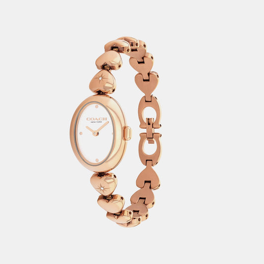 Sammy Women Quartz White Dial Analog Stainless Steel Watch 14504640