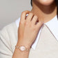 Iris Women Quartz Pink Dial Analog Stainless Steel Watch 14504652