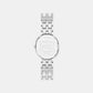 Women Quartz Silver Dial Analog Stainless Steel Watch 14504659