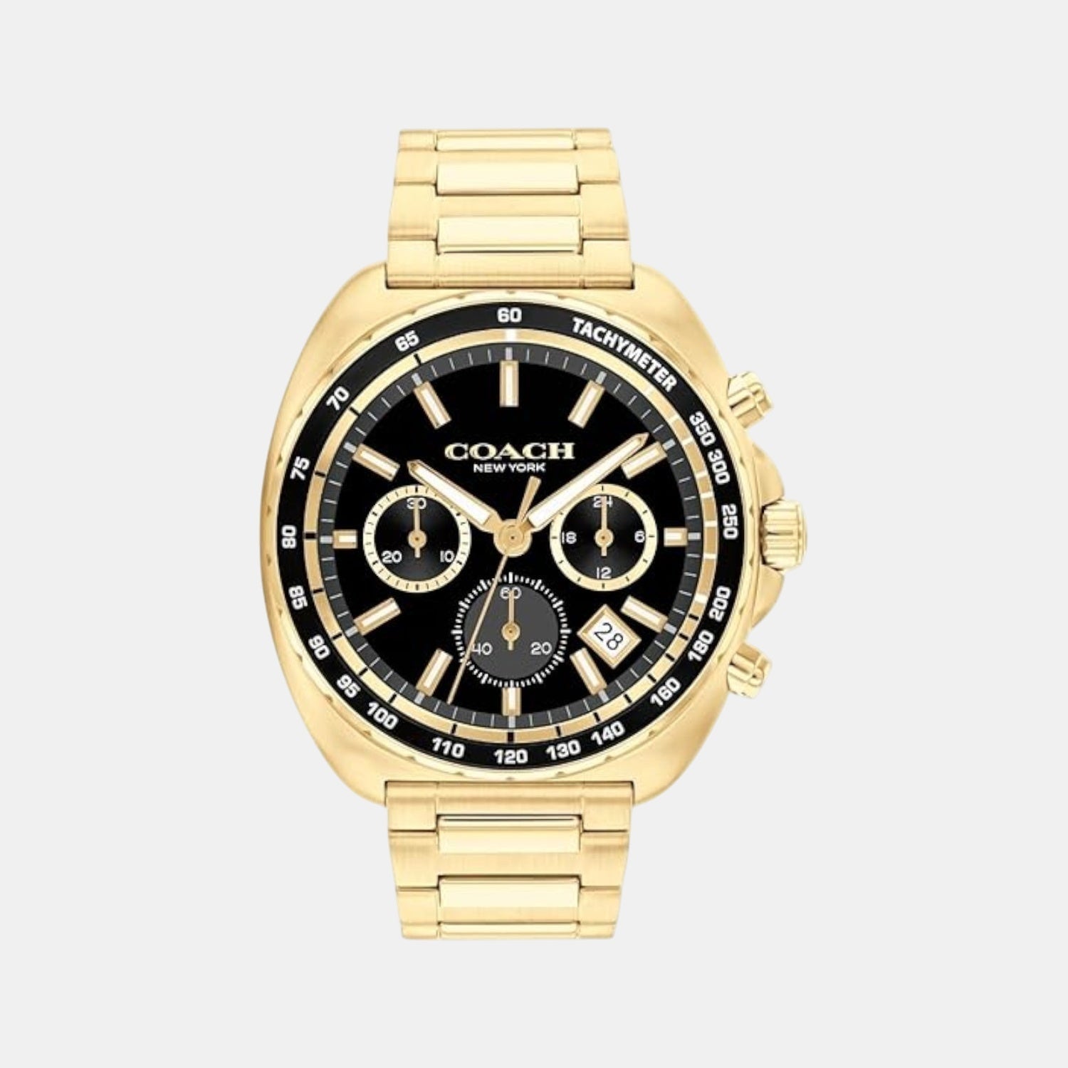Charter Men Quartz Black Dial Chronograph Stainless Steel Watch 14602703