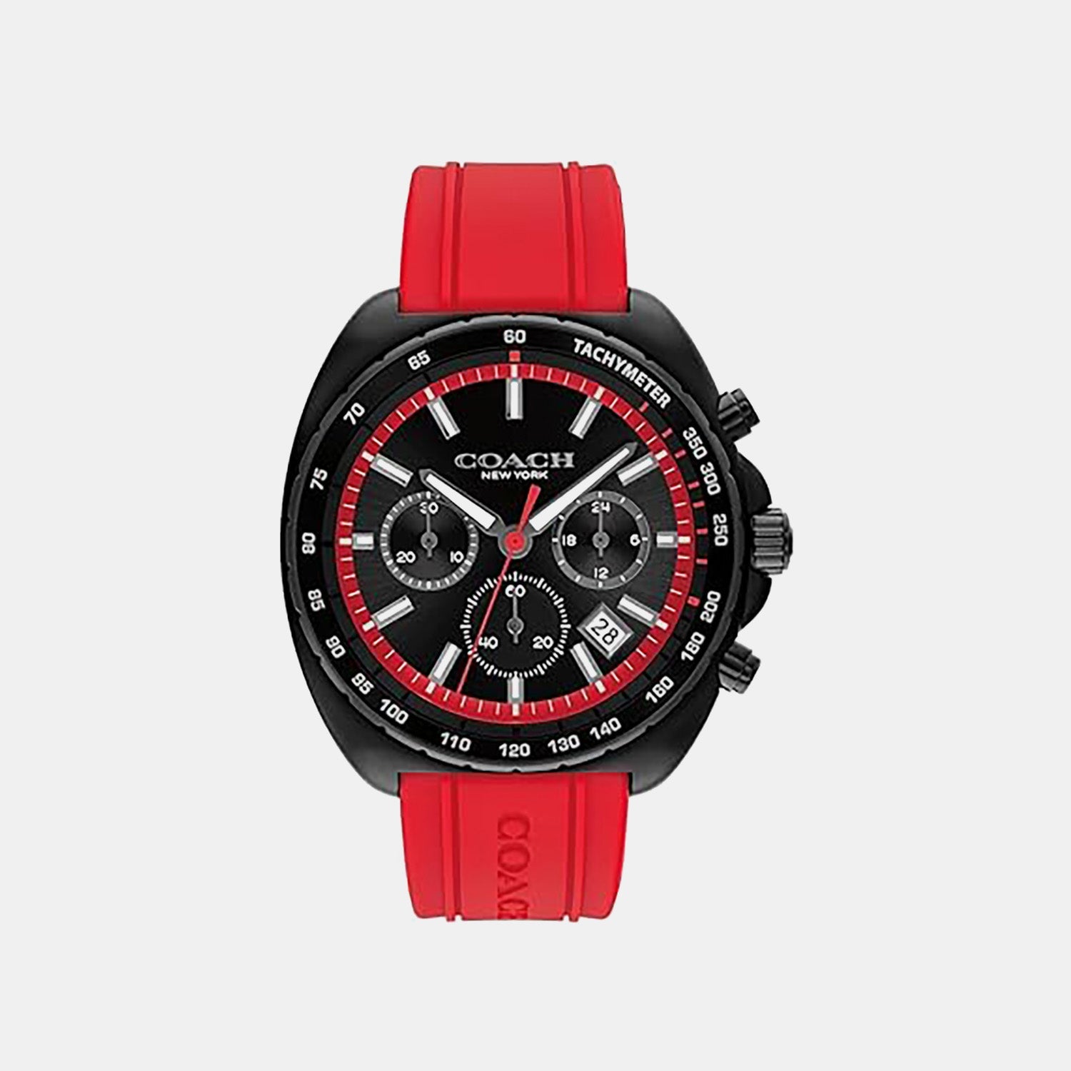 Charter Men Quartz Black Dial Chronograph Silicone Watch 14602710
