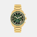 Charter Men Quartz Green Dial Chronograph Stainless Steel Watch 14602738