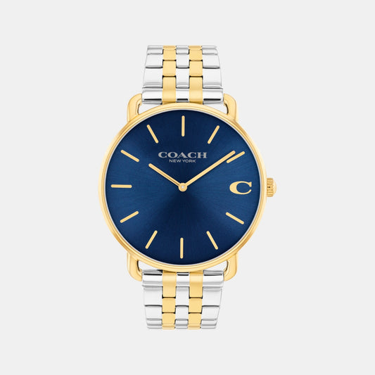 Elliot Men Quartz Blue Dial Analog Stainless Steel Watch 14602748