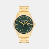 Oliver Men Quartz Green Dial Analog Stainless Steel Watch 14602753