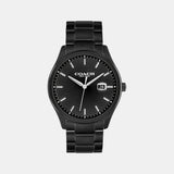 Oliver Men Quartz Black Dial Analog Stainless Steel Watch 14602754