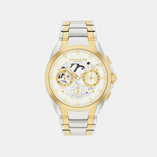 Jackson Men Quartz White Dial Analog Watch 14602771