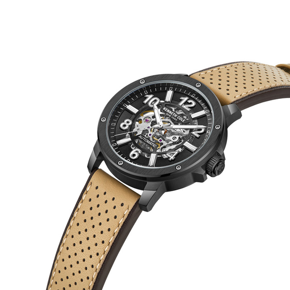 Kenneth Cole Black Dial Automatic Watch for Men