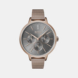Symphony Women Quartz Grey Dial Chronograph Stainless Steel Watch 1502424