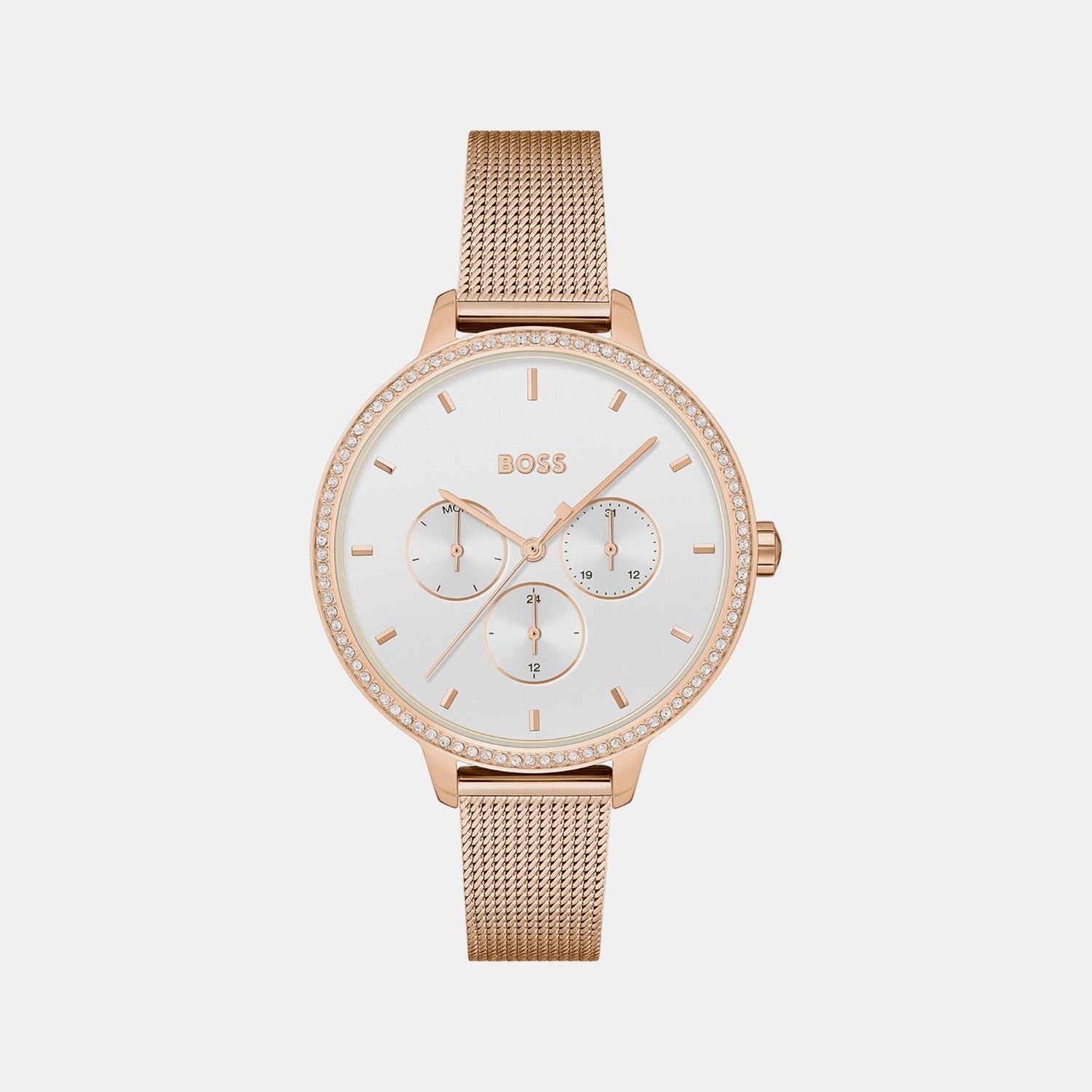 Prime Women Quartz White Dial Analog Stainless Steel Watch 1502663