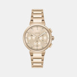 One Women Quartz Pink Dial Analog Stainless Steel Watch 1502678