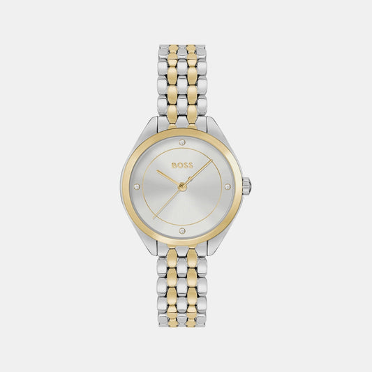 Mae Women Quartz Silver Dial Analog Stainless Steel Watch 1502724