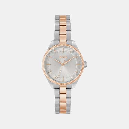 Sage Women Quartz Silver Dial Analog Stainless Steel Watch 1502727