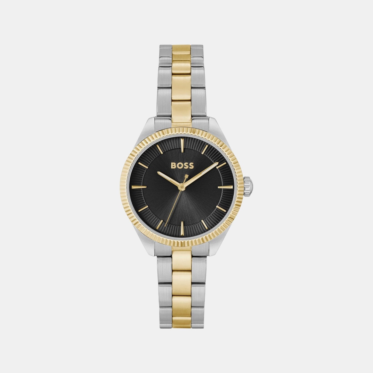 Sage Women Quartz Black Dial Analog Stainless Steel Watch 1502730