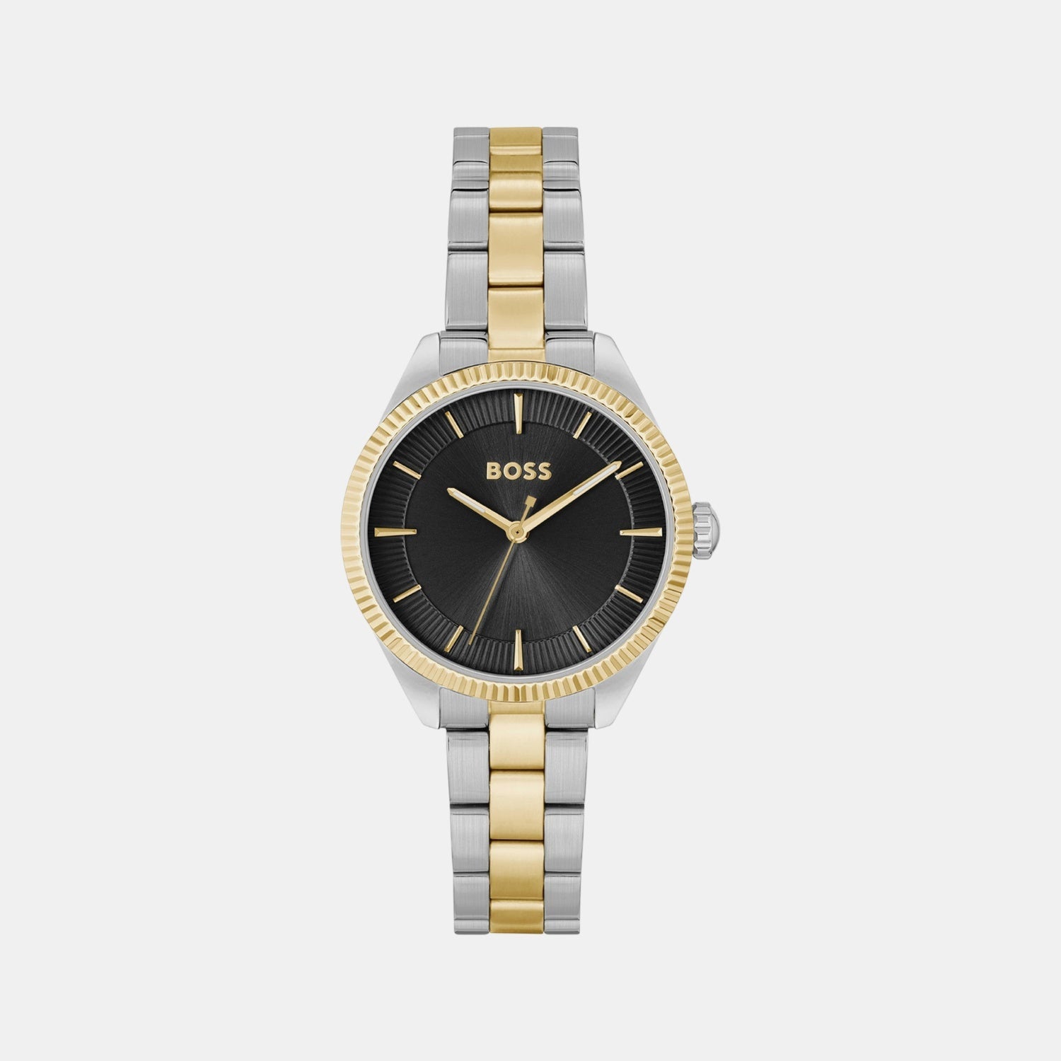 Sage Women Quartz Black Dial Analog Stainless Steel Watch 1502730