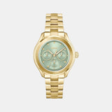 Lida Women Quartz Green Dial Multi-Function Stainless Steel Watch 1502745