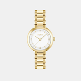 Sena Women Quartz White Dial Analog Stainless Steel Watch 1502758