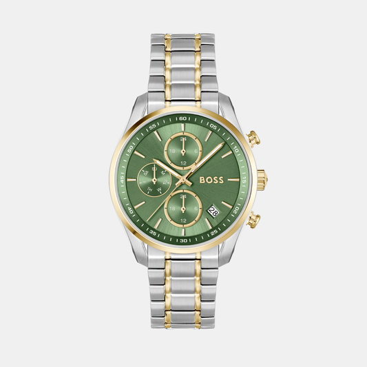 Grand Tour Women Quartz Green Dial Chronograph Stainless Steel Watch 1502766