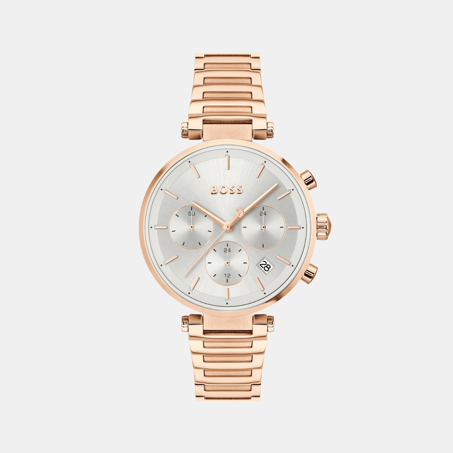 Majesty Sport Women Quartz Silver Dial Chronograph Stainless Steel Watch 1502774