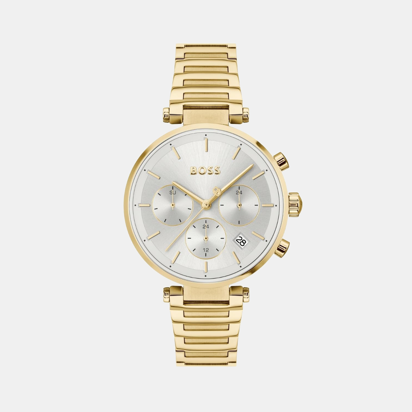 Majesty Sport Women Quartz Silver Dial Multi-Function Stainless Steel Watch 1502775