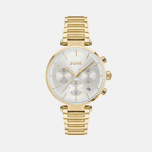 Majesty Sport Women Quartz Silver Dial Multi-Function Stainless Steel Watch 1502775