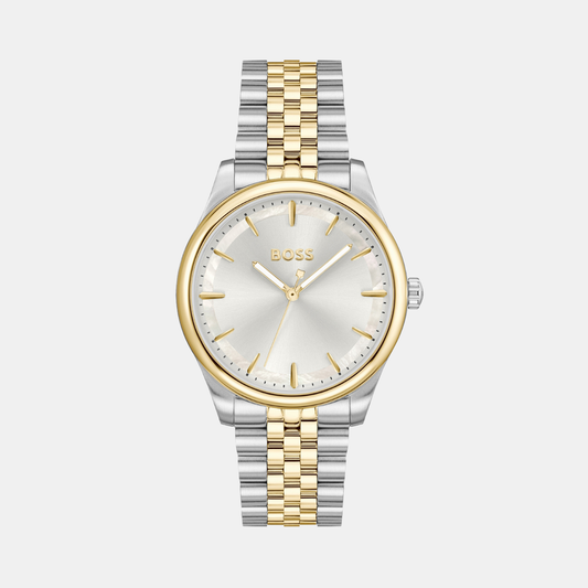 Graceful Women Quartz Mother Of Pearl Dial Analog Stainless Steel Watch 1502779