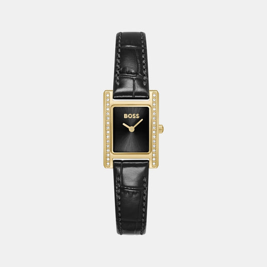 Lucy Precious Women Quartz Black Dial Analog Leather Watch 1502813