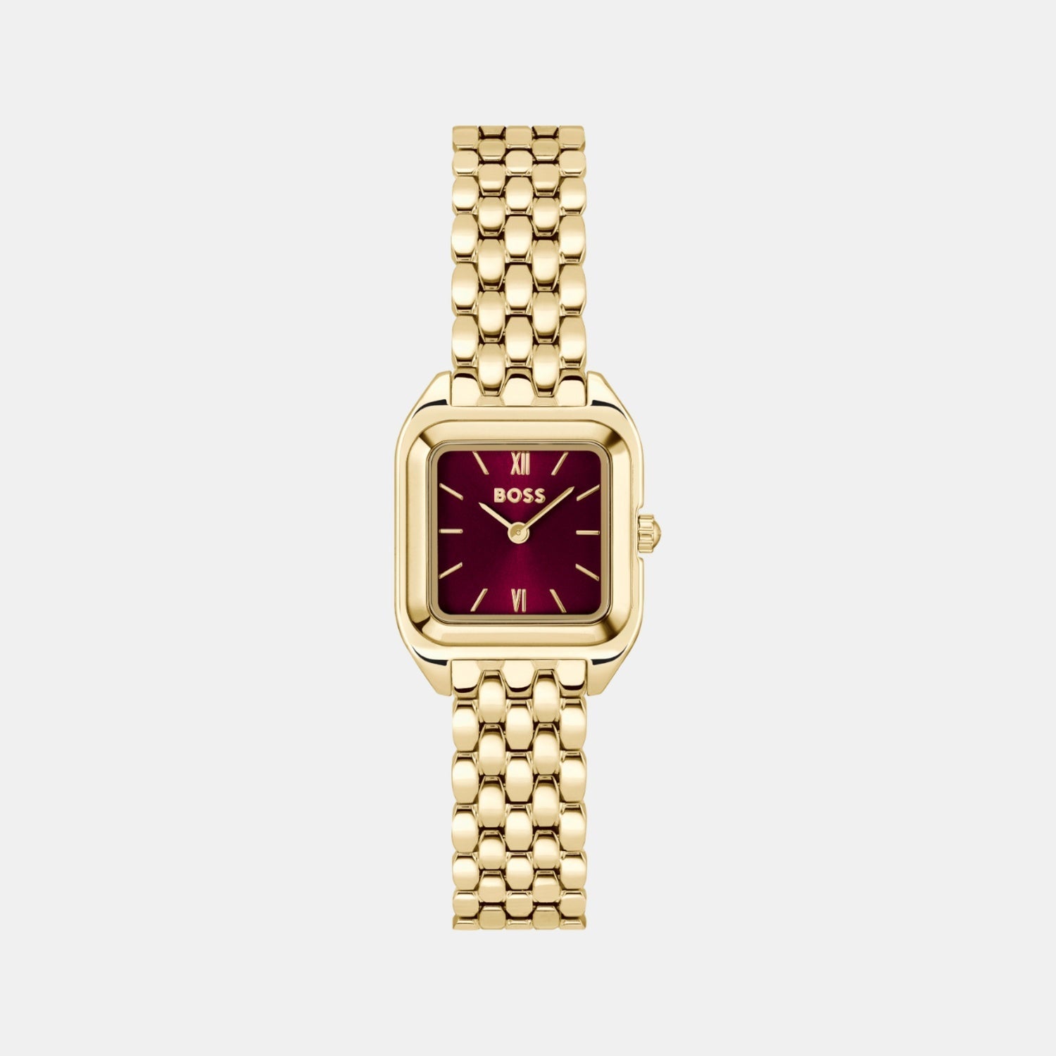 Mae Petite Women Quartz Red Dial Analog Stainless Steel Watch 1502824
