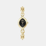 Fiora Women Quartz Black Dial Analog Stainless Steel Watch 1502838