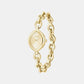 Women Quartz Gold Dial Analog Stainless Steel Watch 1502839