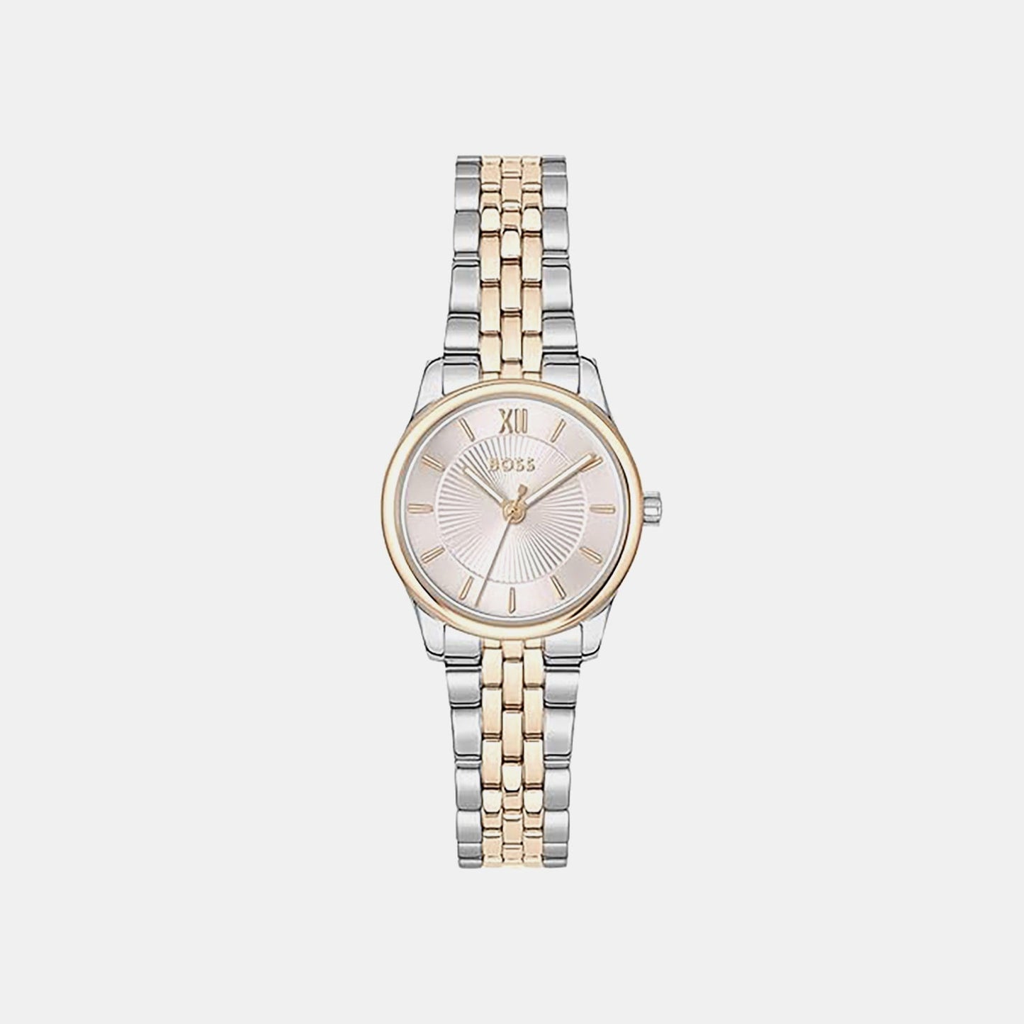 Graceful Mina Women Quartz Pink Dial Analog Stainless Steel Watch 1502842