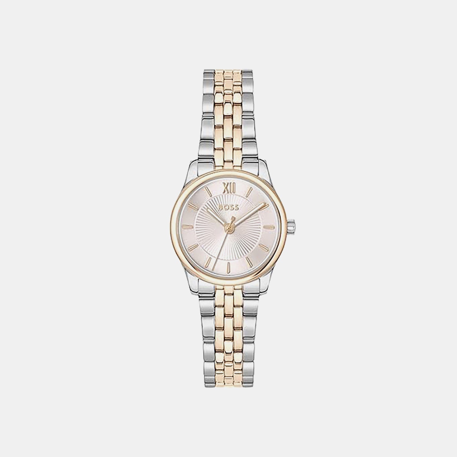 Graceful Mina Women Quartz Pink Dial Analog Stainless Steel Watch 1502842