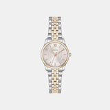 Graceful Mina Women Quartz Pink Dial Analog Stainless Steel Watch 1502842