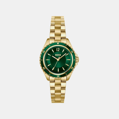 Sage Aqua Women Quartz Green Dial Analog Stainless Steel Watch 1502849