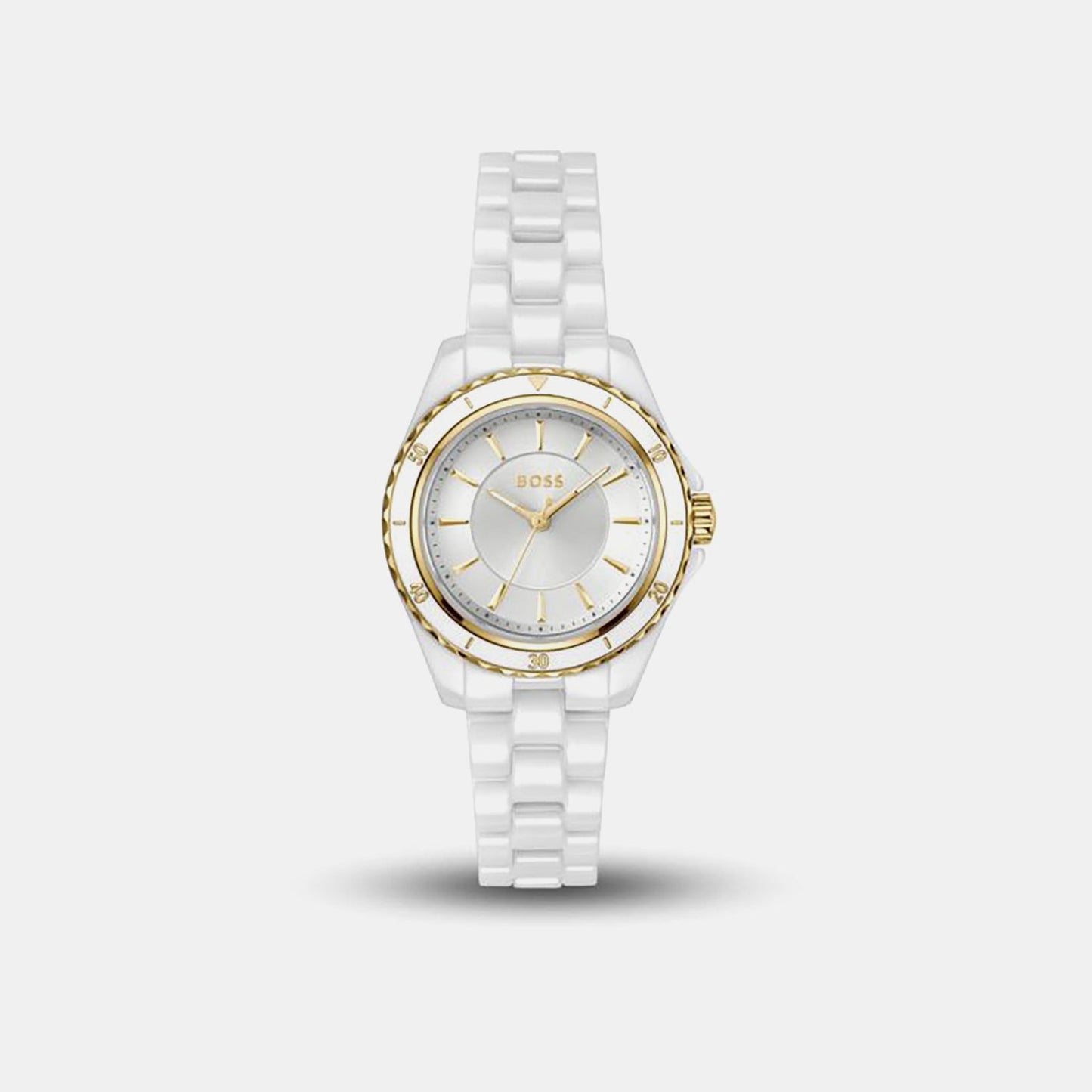 Sage Aqua Men Quartz White Dial Analog Ceramic Watch 1502850