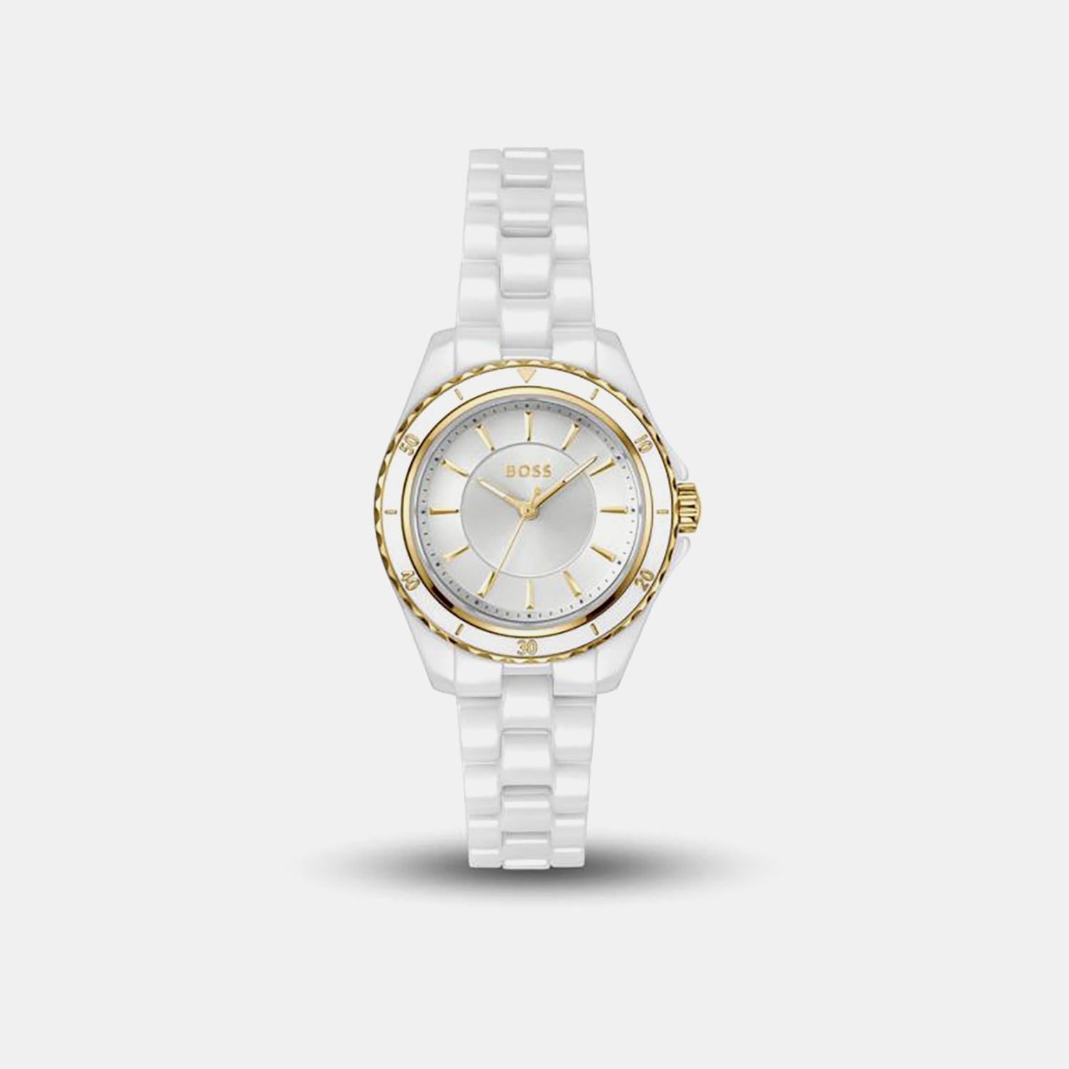 Sage Aqua Men Quartz White Dial Analog Ceramic Watch 1502850