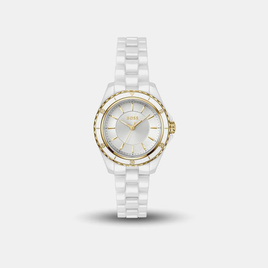 Sage Aqua Men Quartz White Dial Analog Ceramic Watch 1502850